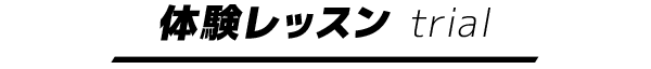 体験レッスン trial